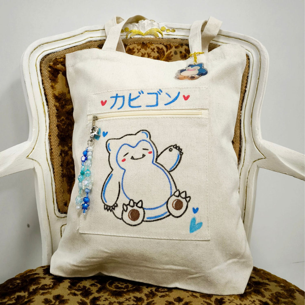 Chibi Canva Bag - Snorlax