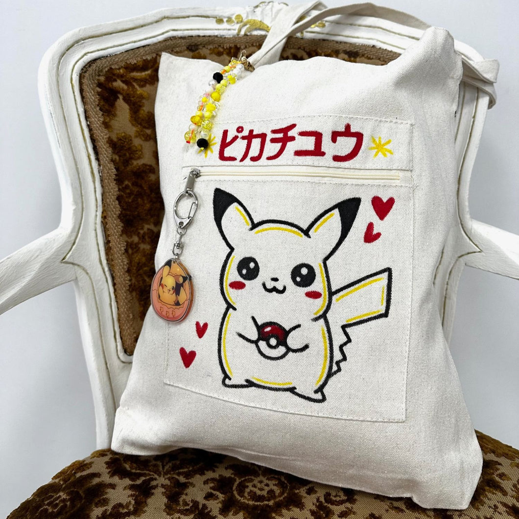 Chibi Canva Bag - Pikachu